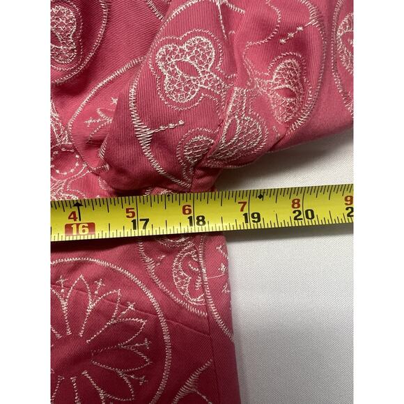 Silkland Petite Jacket Womens Sz PS Pink Covered Buttons Cropped Barbiecore Mod - Picture 8 of 10